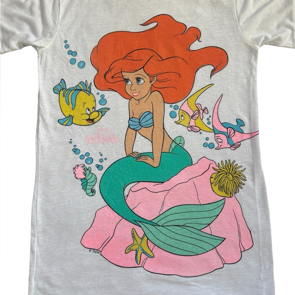Vintage Disney The Little Mermaid 80s / 90s Movie Shirt - Picture 5 of 16